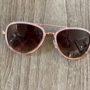 Loft rose gold aviator sunglasses